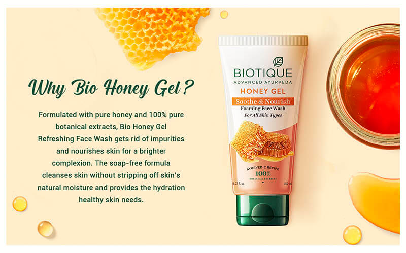 Biotique Honey Gel Soothe & Nourish Foaming Face wash